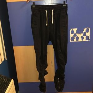 H&M Twill Zipper Joggers